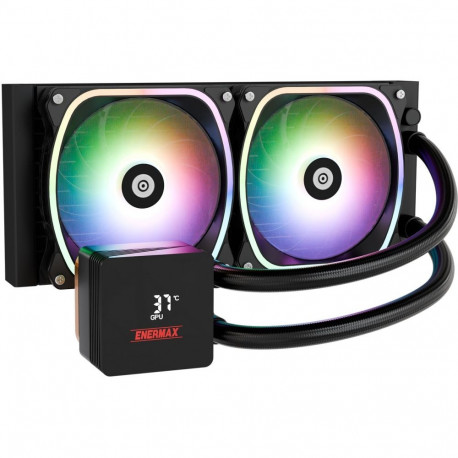"K Enermax Liquid CPU Cooler Aquafusion II 240mm ARGB Black"
