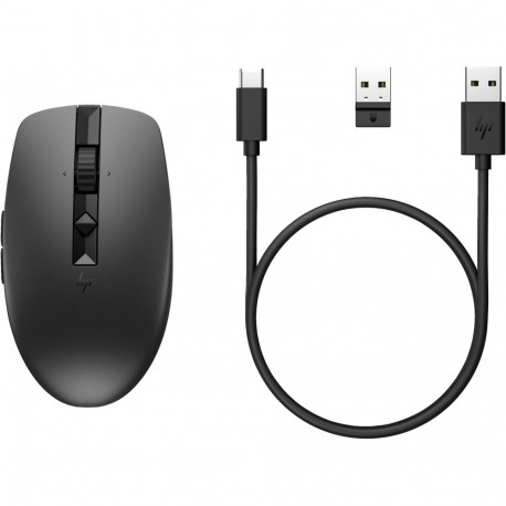 "HP Maus 710 Kabellos BT/USB-A/C-Empfänger 7 Tasten Schwarz"