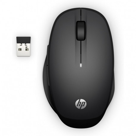 "HP Maus 300 Dual Mode Kabellos BT/USB-A Schwarz"