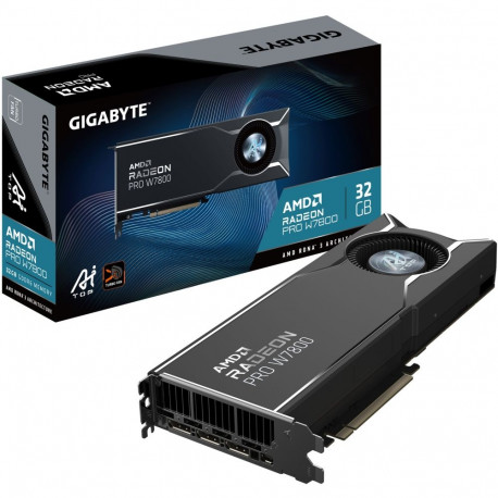 "Gigabyte Radeon Pro W7800 AI TOP 32GB GDDR6 DP 3xMini DP"