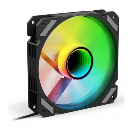 "120mmSharkoon SHARK Mirror RGB PWM REVERSE Black"