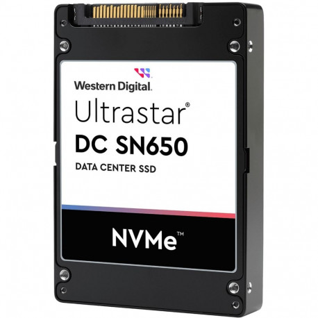 "M.2 2.5Zoll WESTERN DIGITAL Ultrastar DC SN650 SSD U.3 15MM 7680GB 6.4cm PCIe TLC RI-1DW/D BICS5 IS
