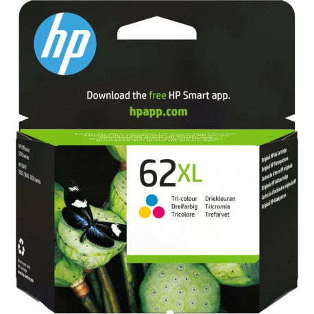 "HP 62XL original Ink cartridge C2P07AE UUS tri-colour high capacity 1-pack"