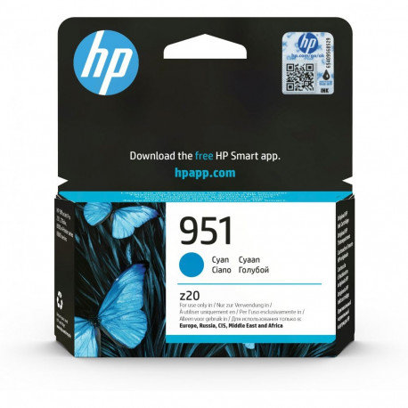 "HP 951 original Ink cartridge CN050AE BGX cyan standard capacity 700 pages 1-pack Officejet"