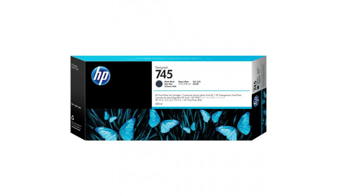 "HP 745 Tintenpatrone Mattschwarz 300 ml"