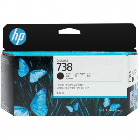 "HP 738 130-ml Black DesignJet Ink Cartridge"
