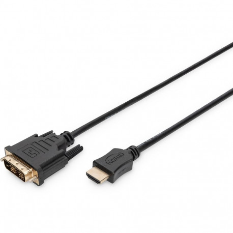 "DIGITUS HDMI-Adapterkabel HDMI->DVI Full-HD 2m schwarz"