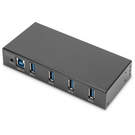 "DIGITUS USB-Hub 4-Port 3.0->4xA3.0 industrial line schw."
