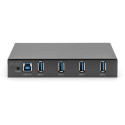 "DIGITUS USB-Hub 4-Port 3.0->4xA3.0 industrial line schw."