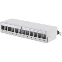 "DIGITUS Patchpanel 1HE 12-Port Modular Desktop grau"