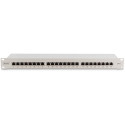 "DIGITUS Patchpanel 1HE 24-Port Cat6 geschirmt grau"
