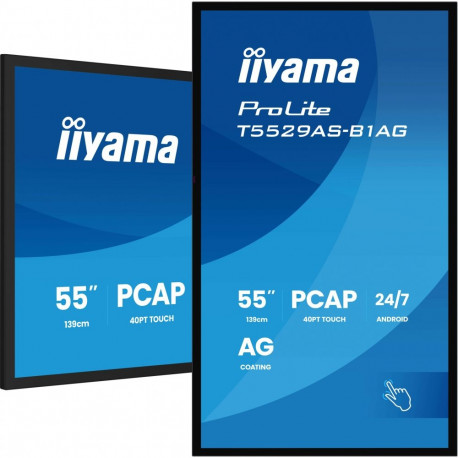 "IIYAMA DS T5529AS 139cm PCAP TOUCH 55''/3840x2160/2xHDMI/USB/USB-C 24/7"