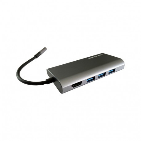 "LC-Power LC-HUB-C-MULTI-5 USB-C auf 3xUSB-A/USB-C/HDMI/MicroSD/SD/LAN"