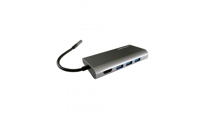 "LC-Power LC-HUB-C-MULTI-5 USB-C auf 3xUSB-A/USB-C/HDMI/MicroSD/SD/LAN"