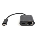 "DIGITUS USB Type-C Gigabit Ethernet Adapter, PD Unterstüt."