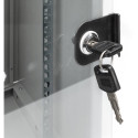 "DIGITUS Wandschrank Compact 9HE 254mm 10"" Glastür grau"