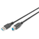 "DIGITUS USB 3.0 Anschlusskabel Typ A -B St/St 1.8m, sw"