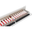 "DIGITUS Patchpanel 1HE 24-Port Cat6a geschirmt lichtgrau"