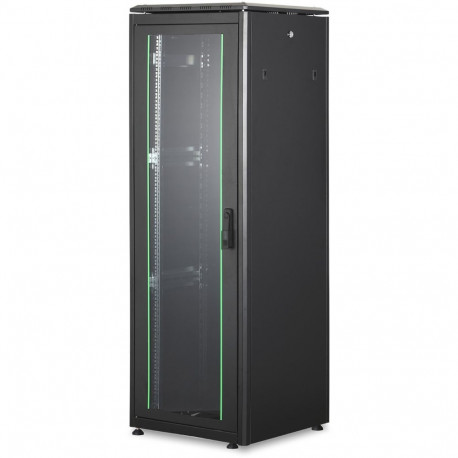 "DIGITUS Netzwerkschrank Unique 36HE 1787x600x600mm schwarz (Speditionsversand)"