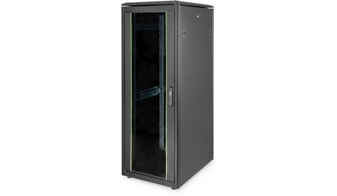 "DIGITUS Netzwerkschrank Unique 32HE 1609x600x800mm schwarz (Speditionsversand)"