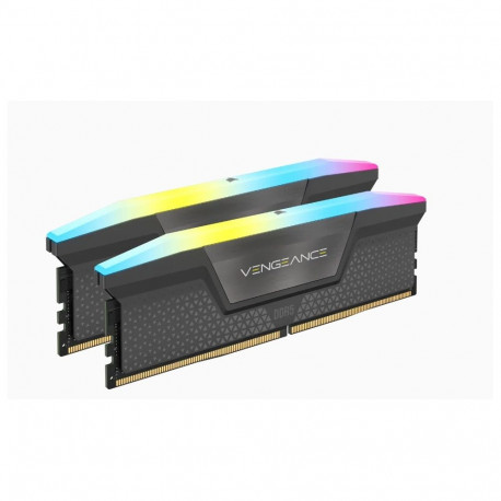 "64 GB Corsair DIMM 5600 (2x 32 GB) Dual-Kit (schwarz. CMH64GX5M2B5600Z40K. Vengeance RGB. AMD EXPO)