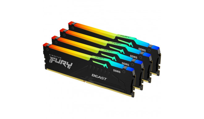 "KINGSTON FURY Beast 64GB 5200MT/s DDR5 CL40 DIMM Kit of 4 RGB XMP"