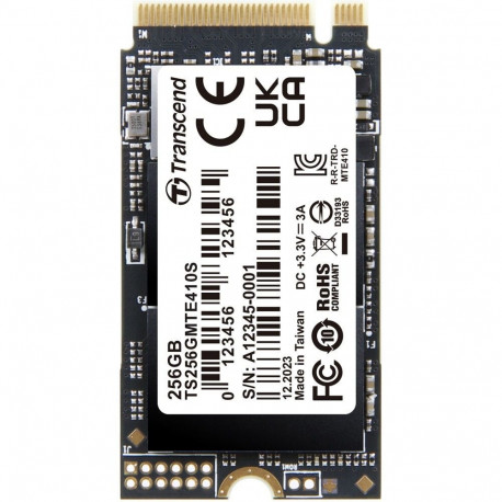 "TRANSCEND 256GB M.2 2242 PCIe Gen4x4 NVMe 3D TLC DRAM-less"