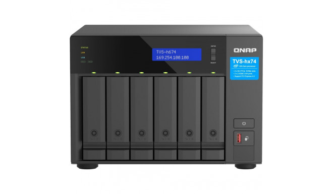 "QNAP TVS-h674T-i5-32G 6-Bay NAS Intel Core i5-12400 6-core/12-thread up to 4.4GHz"