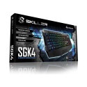 "Sharkoon Skiller SGK4 Gaming Keyboard QWERTZ wired rubberdome black"