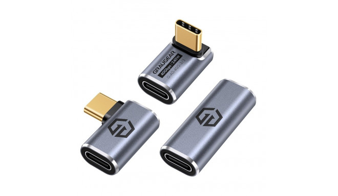 "40Gbps USB-C Adapter Aluminium 3er Pack"