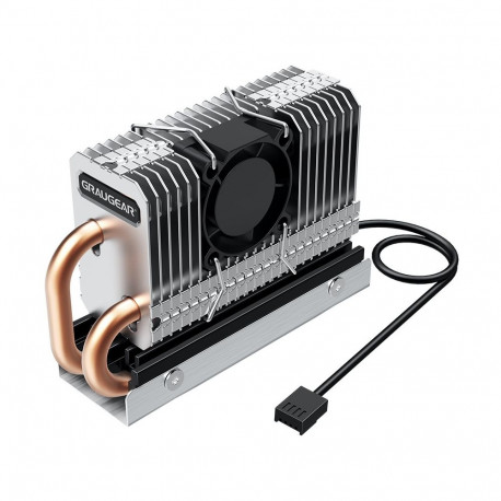 "GRAUGEAR Kühlkörper SSD M.2 2280 mit PWM Lüfter retail"