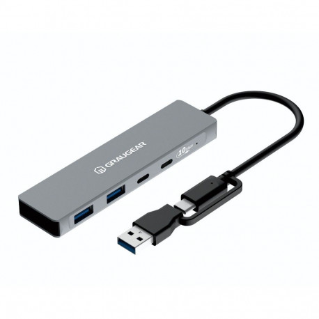 "GRAUGEAR 10Gbps USB-HUB 4x USB 3.2. 2x Type-C und 2x Type-A"