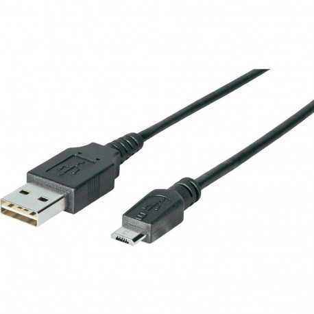 "Kabel USB 2.0 A-B Micro 3.0m schwarz"