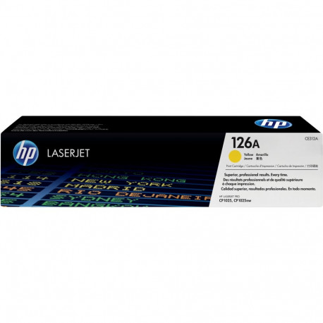 "HP 126A original LaserJet Toner cartridge CE312A yellow standard capacity 1.000 pages 1-pack"