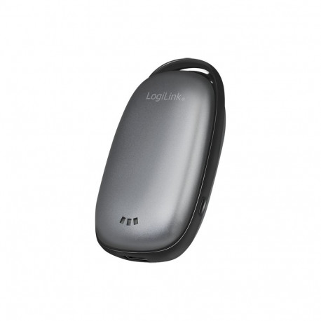 "Powerbank 4.000 mAh, 1x USB-A, Handwärmer, metallgrau"