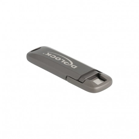 Delock USB 20 Gbps USB-C mälupulk 256GB lugemiskiirus 1980mB/s metallkorpus