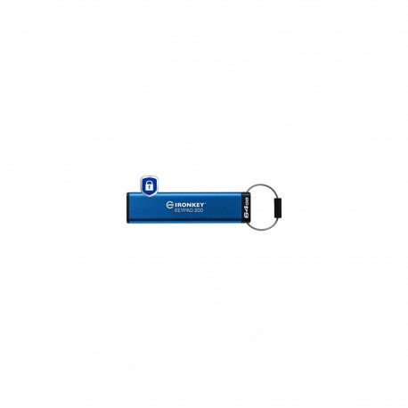 "STICK USB-Stick 64GB Kingston IronKey Keypad 200 retail"
