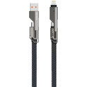 "4smarts USB-C Kabel ComboCord Flat 240W. 1.5m + Keyring Kabel"