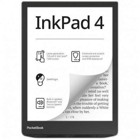 "PocketBook InkPad 4 Stardust Silver DACH-Version"
