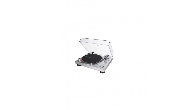 "Audio-Technica AT-LP120X Direktangetriebener Plattenspieler. silber"