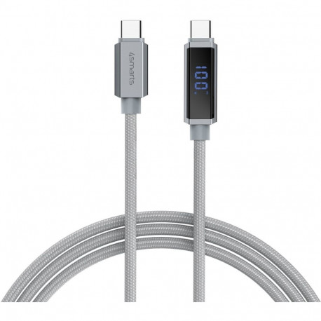 "4smarts USB-C Kabel DigitCord 100W 1.5m. grau"