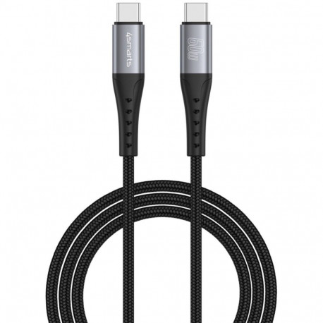 "4smarts USB-C Kabel PrimeCord 60W 1.5m. schwarz"