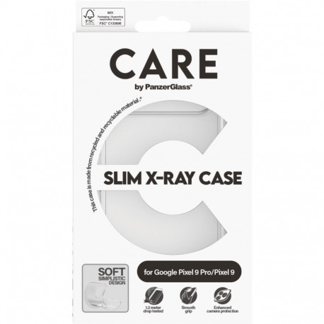"CARE Fashionable Case X-Ray Soft Google Pixel 9 Pro/ 9 -clear"