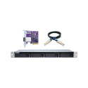 "QNAP TL-R400S 4-bay 1U rackmount SATA JBOD expansion unit"
