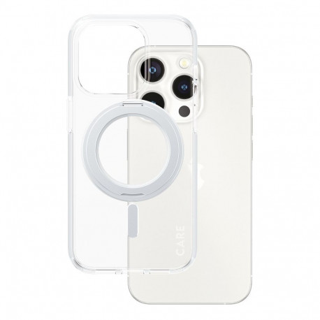 "CARE Case Silver Kickstand & MagSafe iPhone 15 Pro"