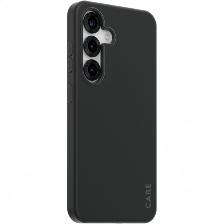 "CARE Fashionable Case Black w. QI Compatible Galaxy S25"