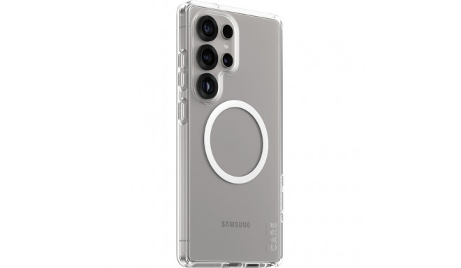 "CARE Flagship Case Clear w. white QI Galaxy S25 Ultra"