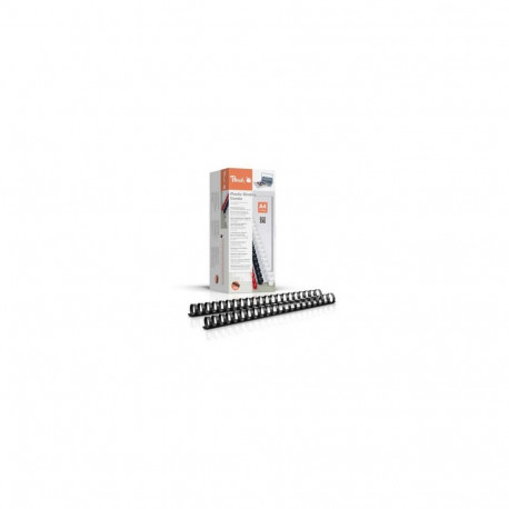 "Peach Binderücken schwarz 22/25mm 50 er-Pack"
