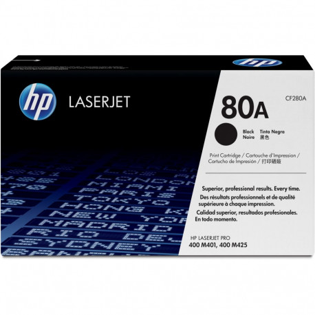 "HP 80A original Toner cartridge CF280A black standard capacity 2.560 pages 1-pack"