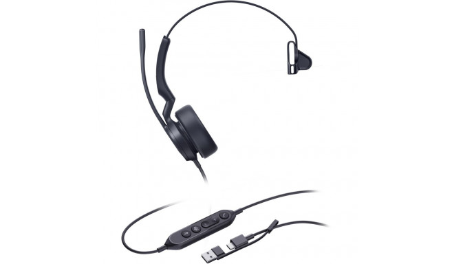 "Yealink Headset UH44 Mono Teams USB-C/A"